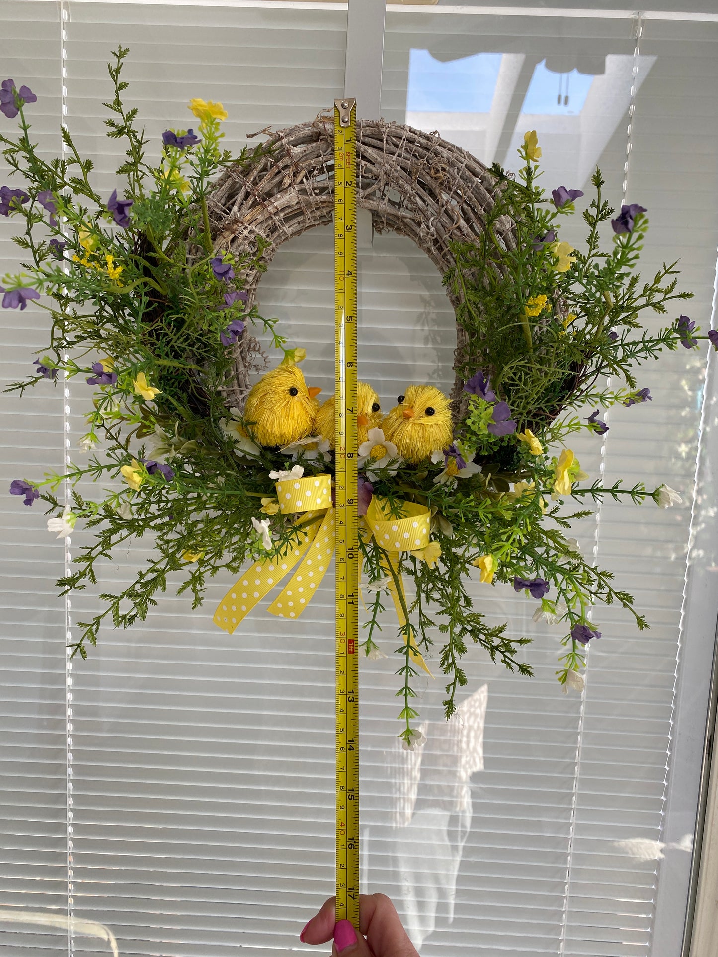 Mini Spring Wreath with Baby Chicks