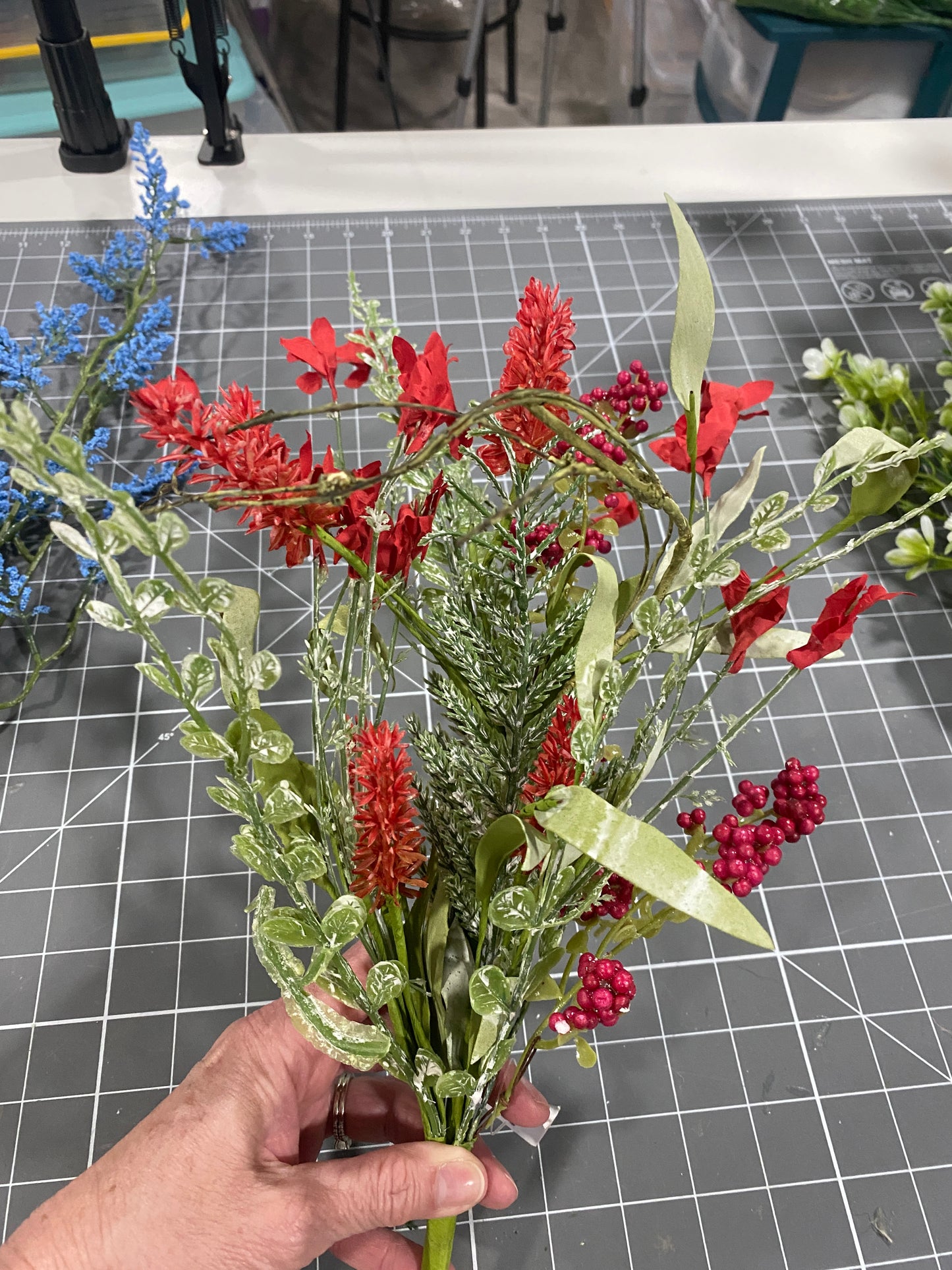 Star Spangled Patriotic Hanging Basket DIY Kit