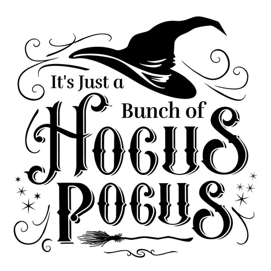Hocus pocus wreath sign, round halloween wreath attachment, black white metal, round halloween witch sign, pick your size sign