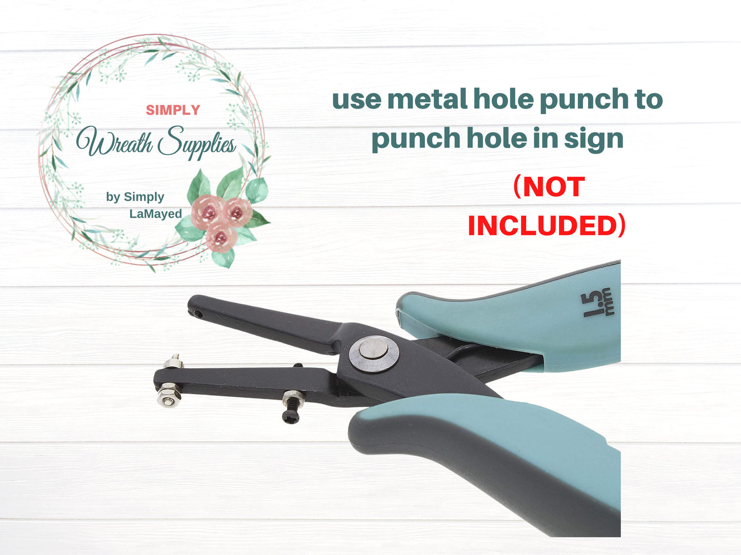 Welcome floral wreath sign, spring summer wreath attachment, Teal Blue spring flowers welcome metal sign, signs for wreaths