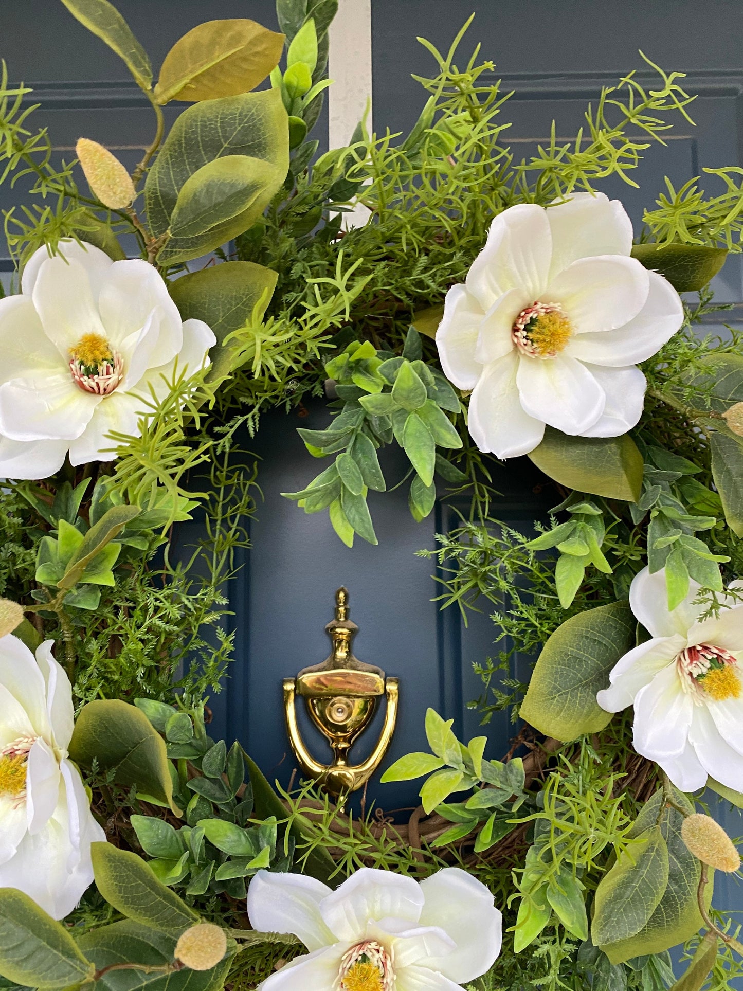 Magnolia year round wreath for front door
