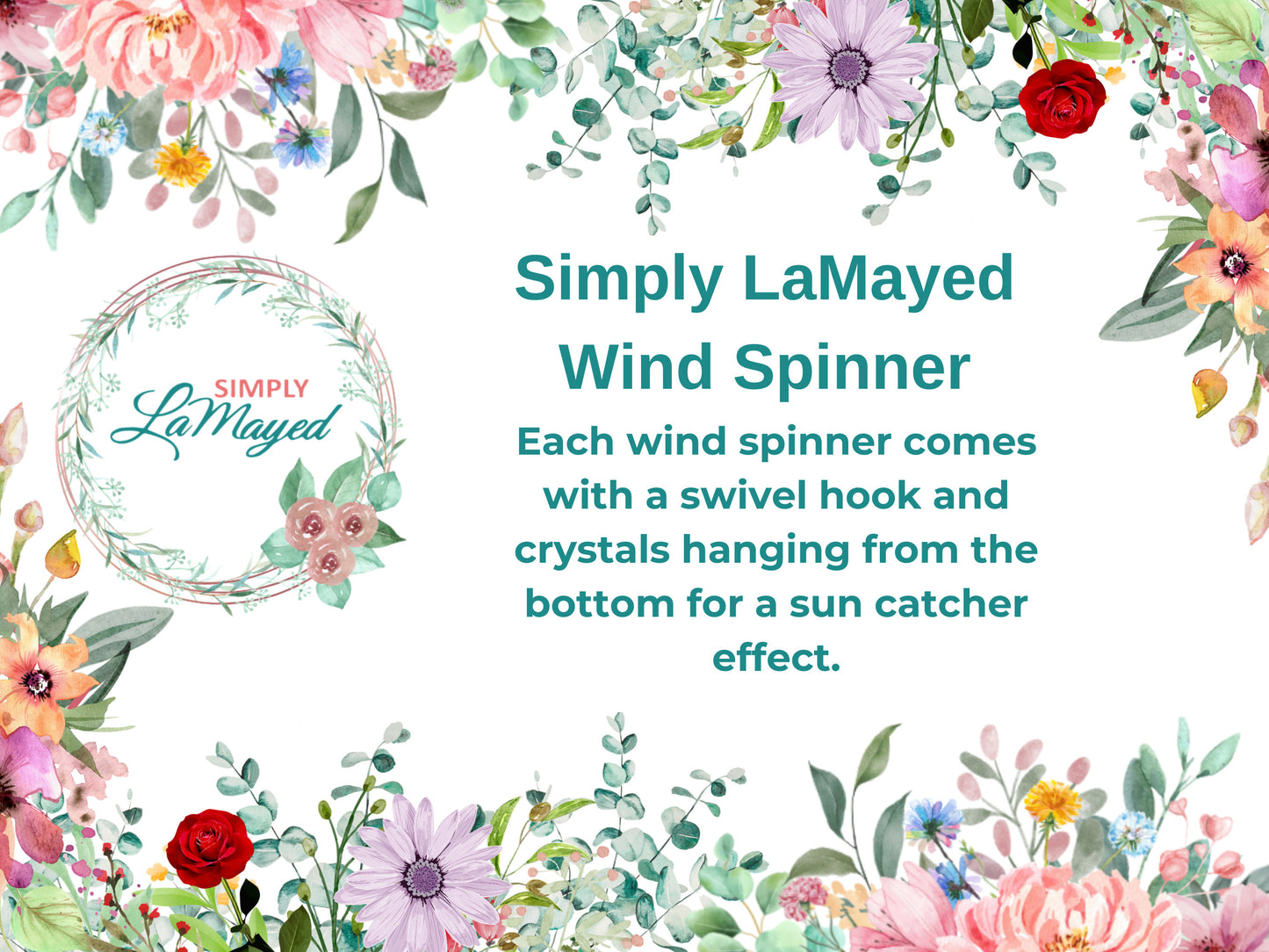 Patriotic Daisy Wind Spinner, Hanging Whimsical red white blue Daisies Wind Spinner, Patriotic Gifts, Yard Art Metal Sun Catcher
