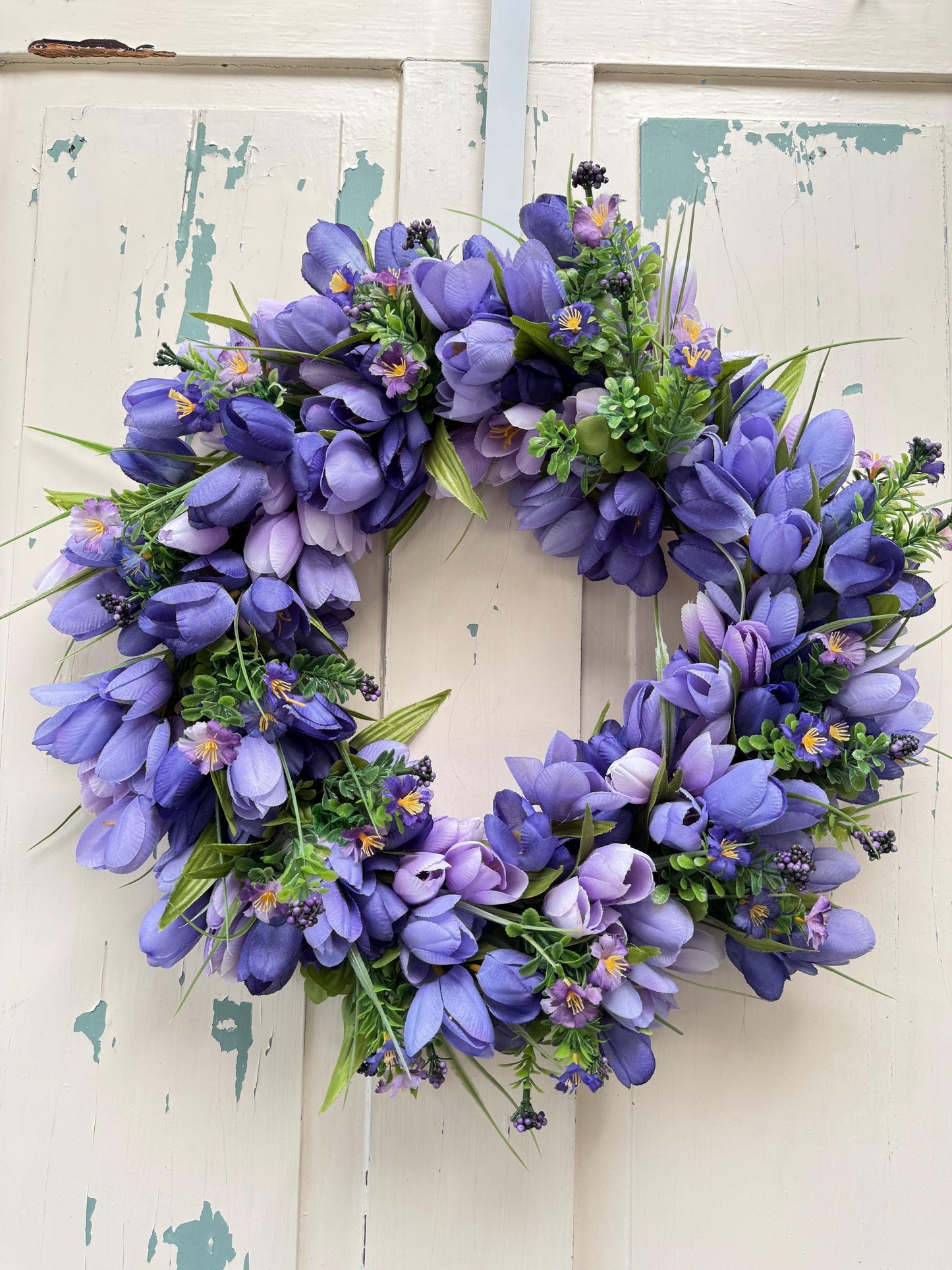 Purple Tulip Wreath