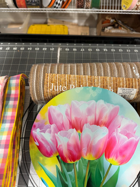 Spring Tulip Welcome DIY Wreath Kit