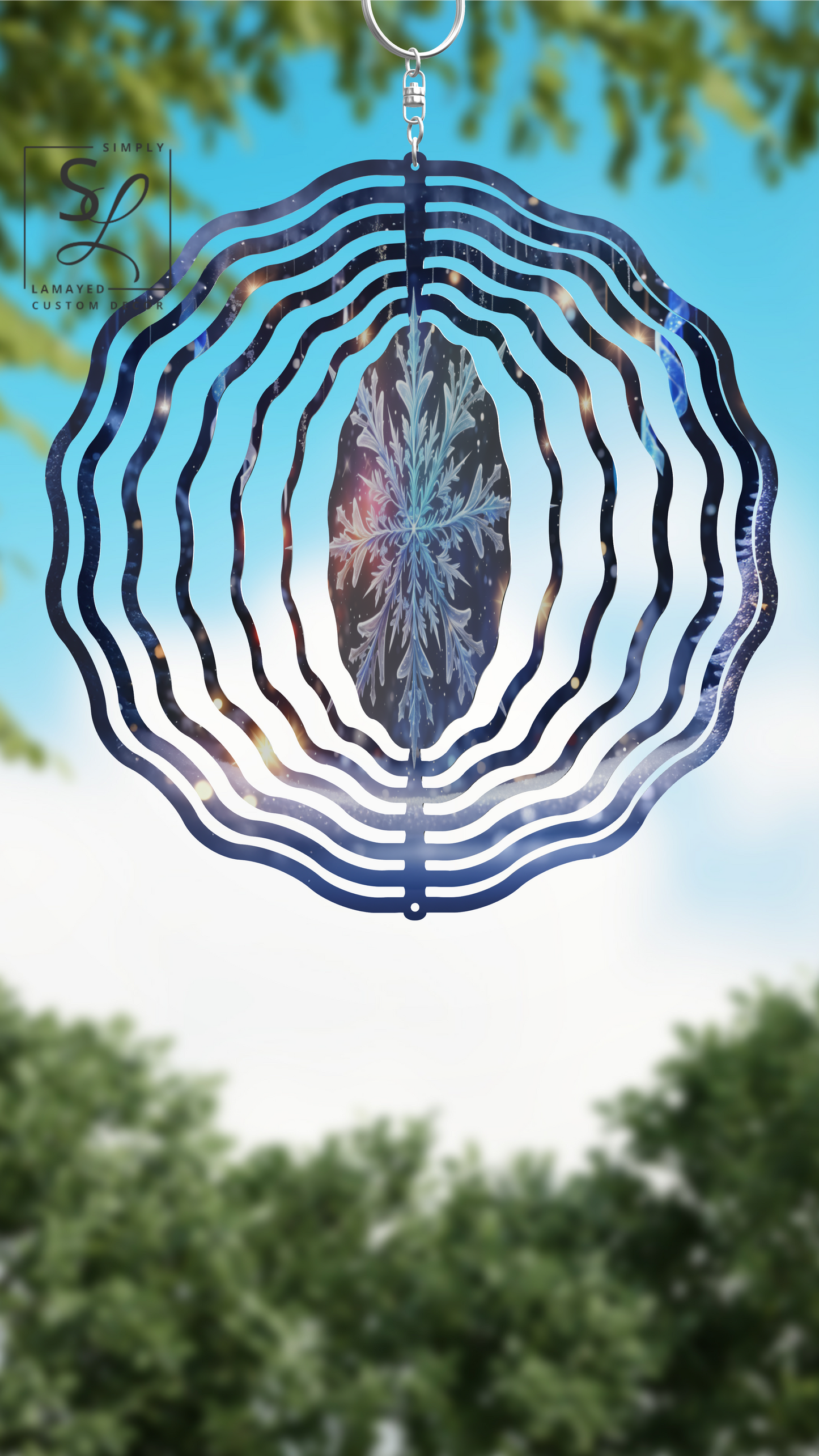 Winter Snowflake Wind Spinner