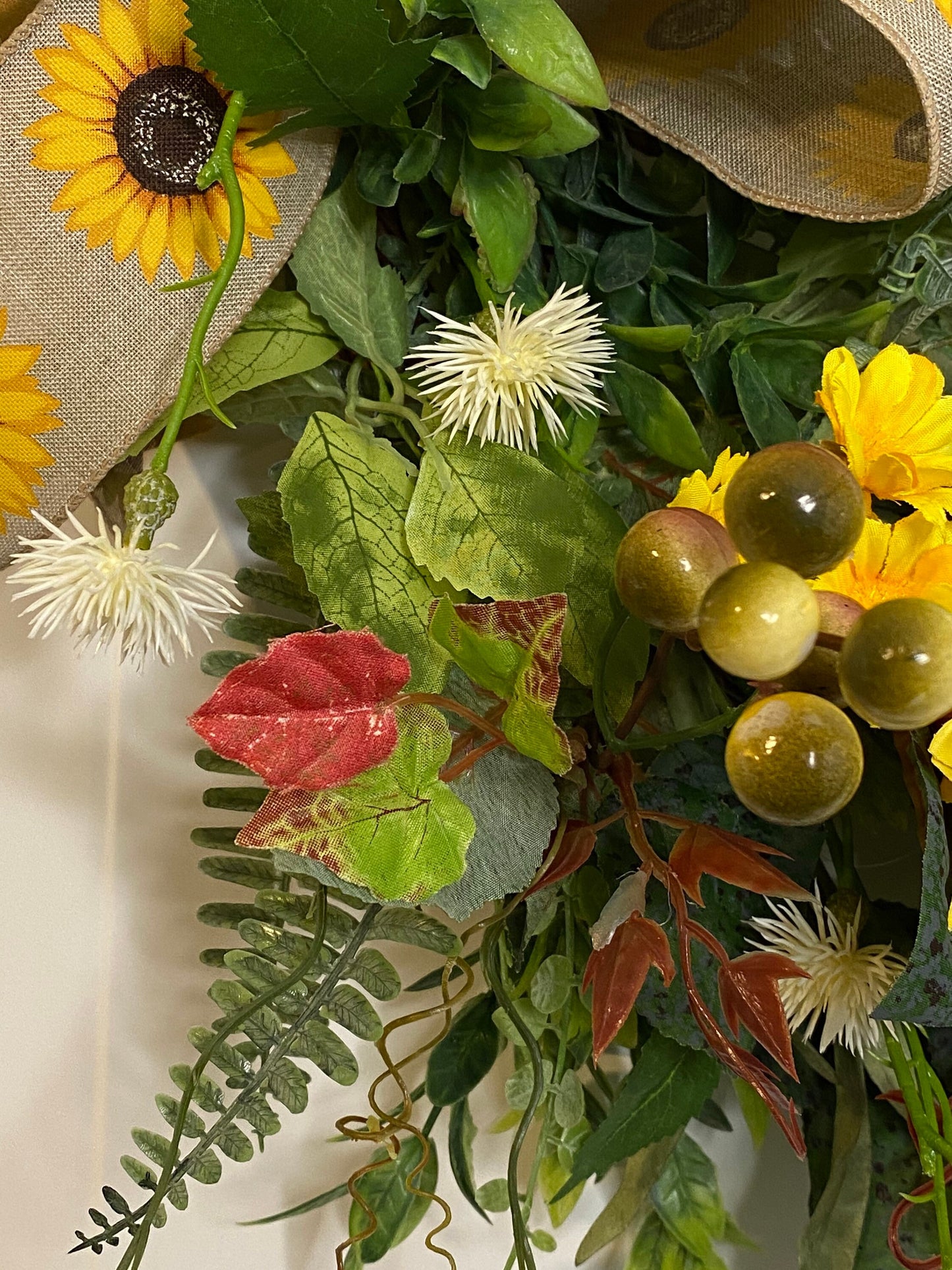 Welcome Sunflower Wreath, Llama Welcome Everyday Wreath for Front Door, Farmhouse Welcome Door Hanger, Llama Decor,