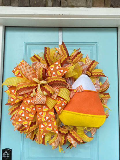 Candy Corn Halloween XLWreath