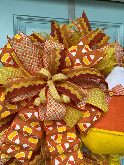 Candy Corn Halloween XLWreath