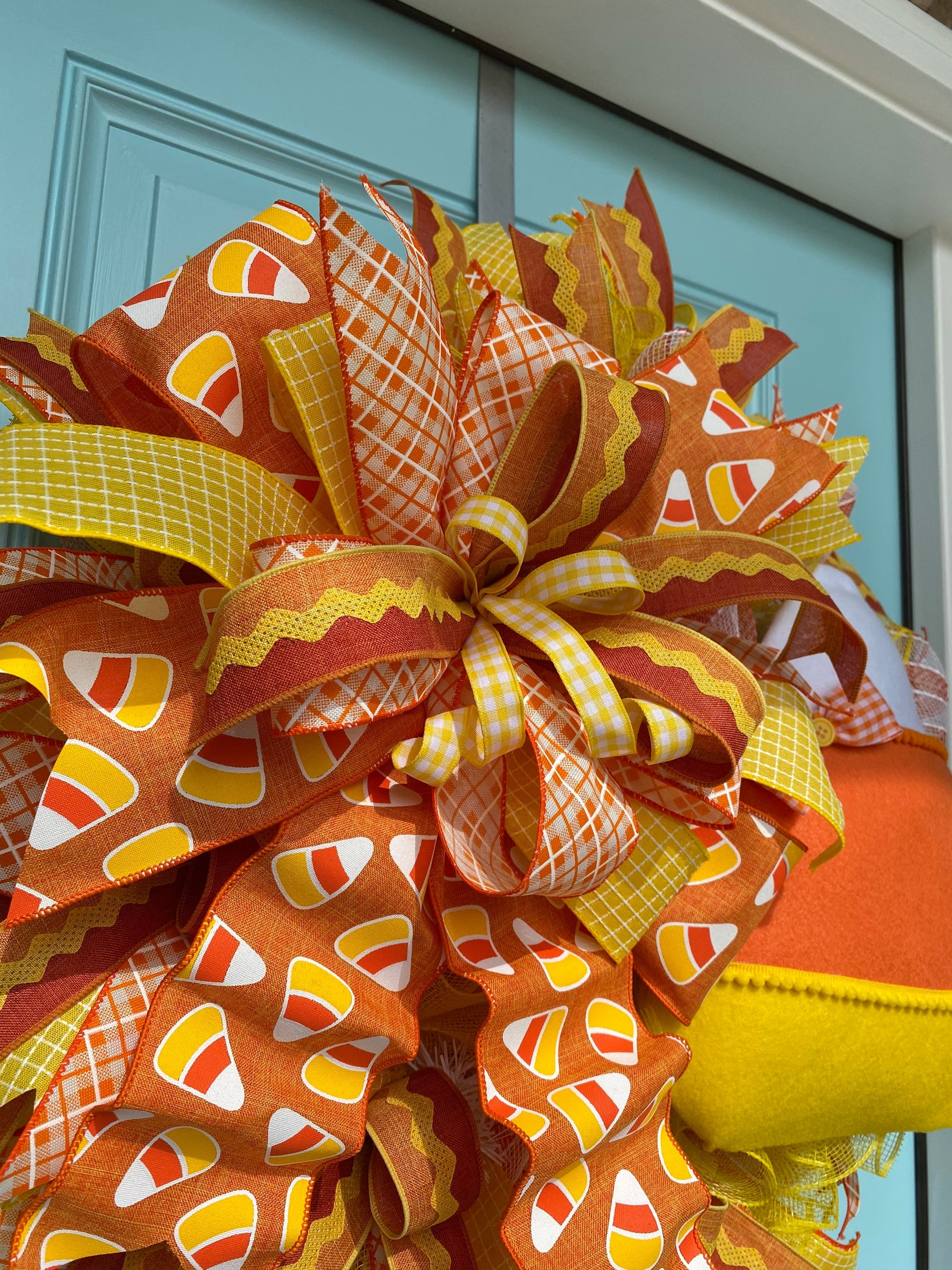 Candy Corn Halloween XLWreath