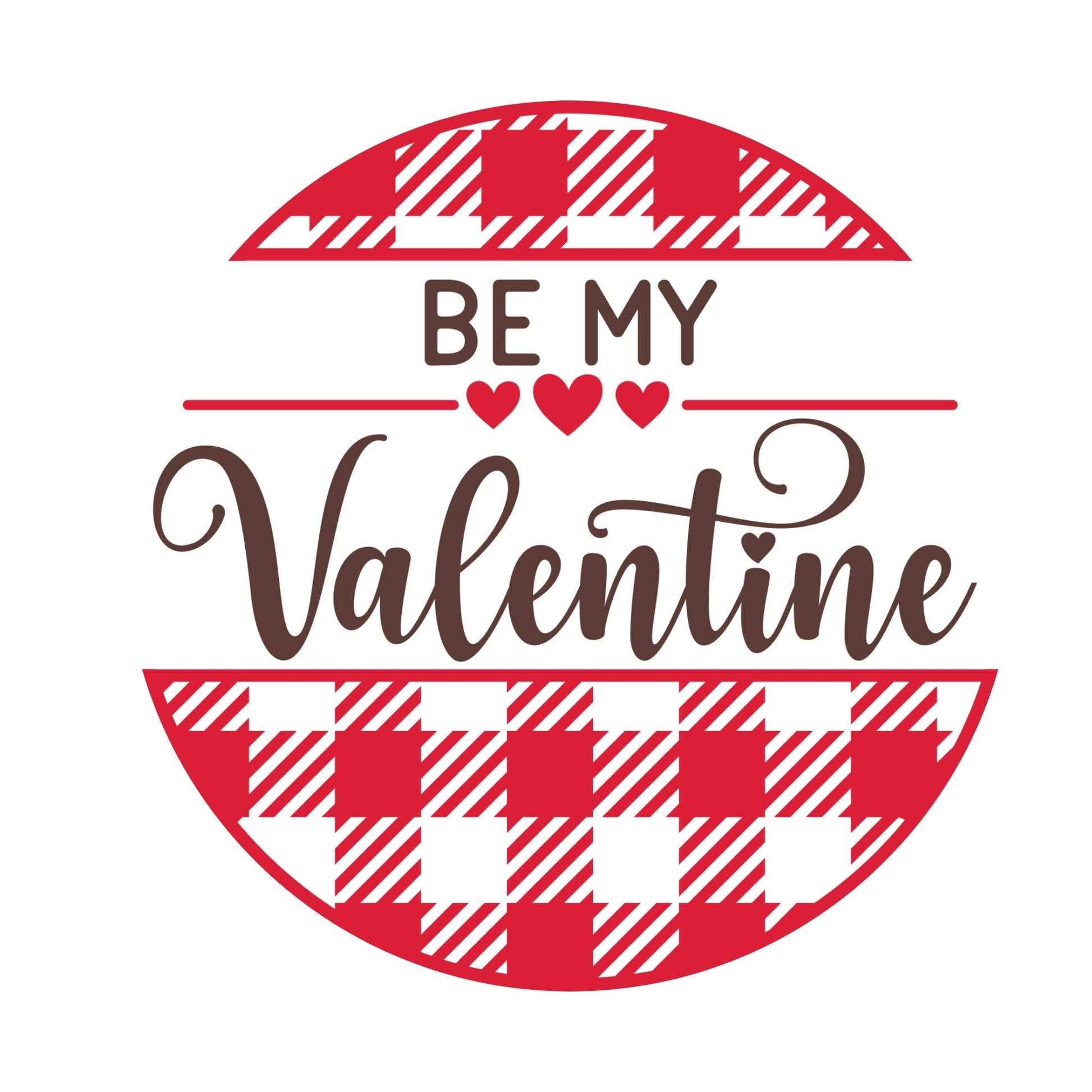 Valentine wreath sign, valentine welcome sign, round signs for wreaths, be my valentine wreath attachment, signs for wreaths
