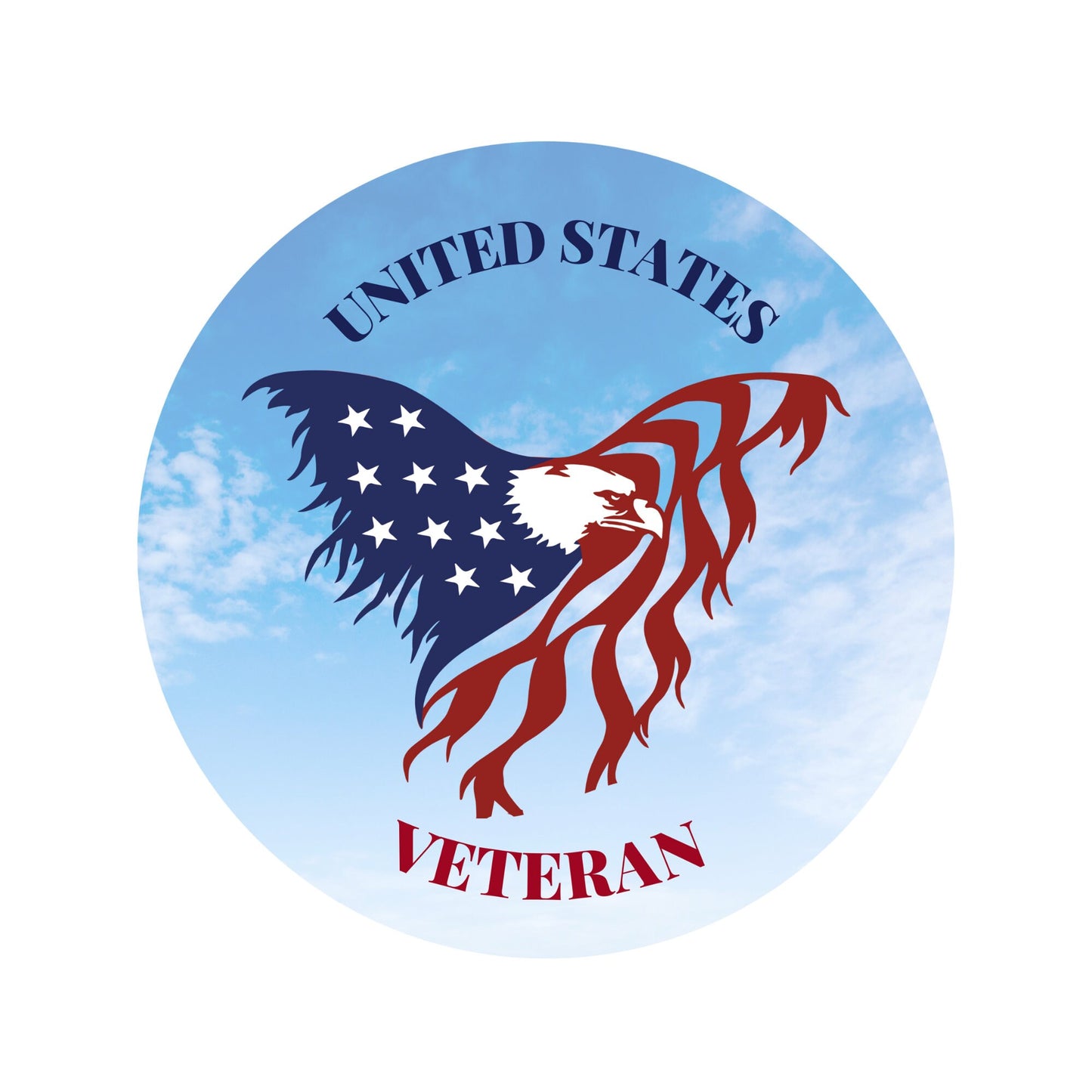 United States Veteran wreath sign, stars and stripes star wreath attachment, red white blue 4th of july decor, Thank you for your service