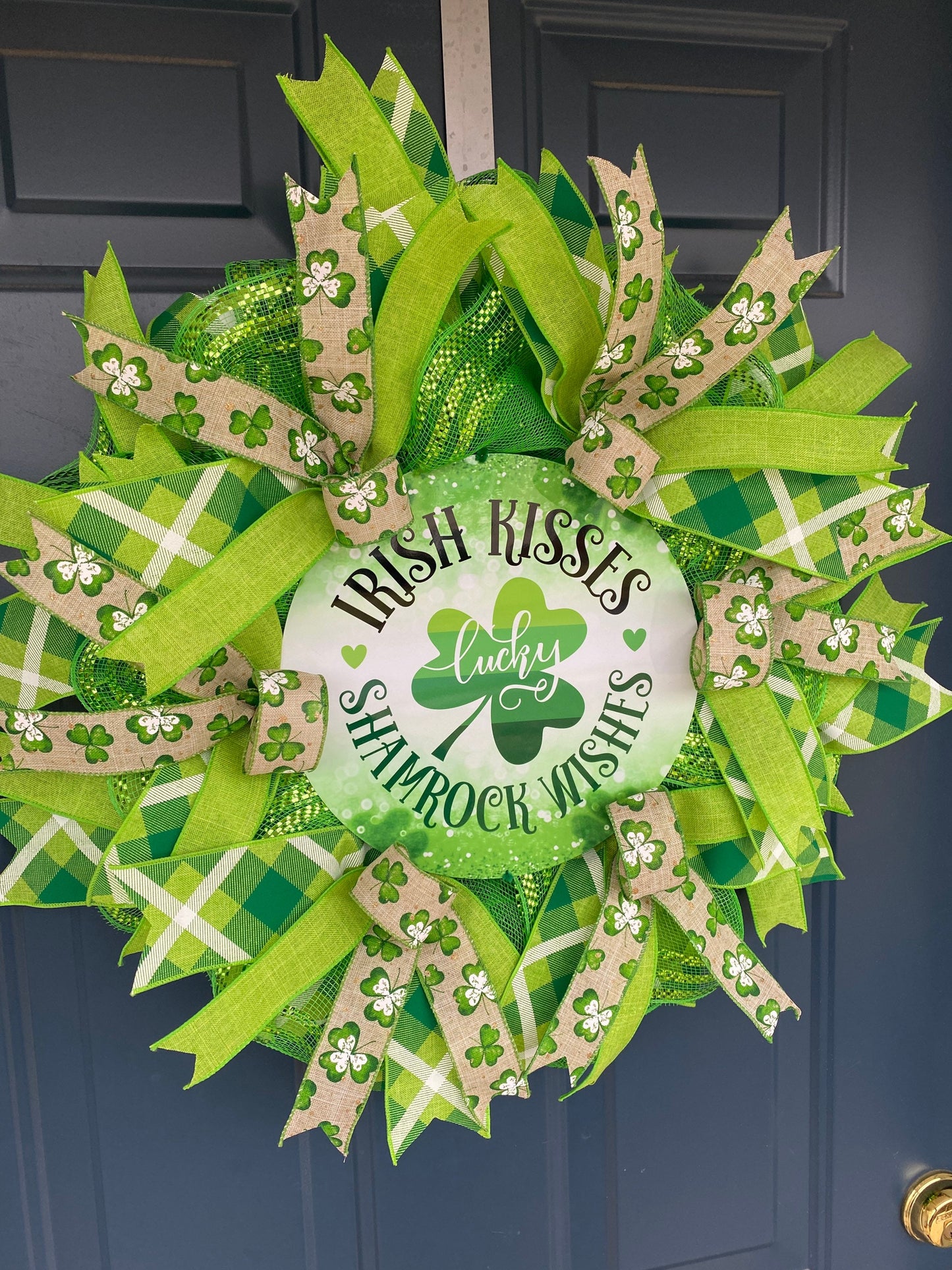 St Patrick's Day Irish Shamrock Wreath