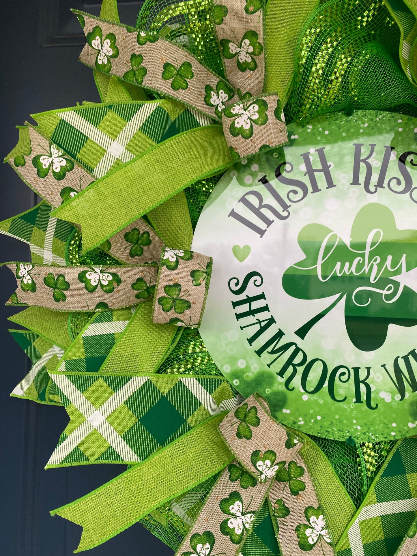 St Patrick's Day Irish Shamrock Wreath