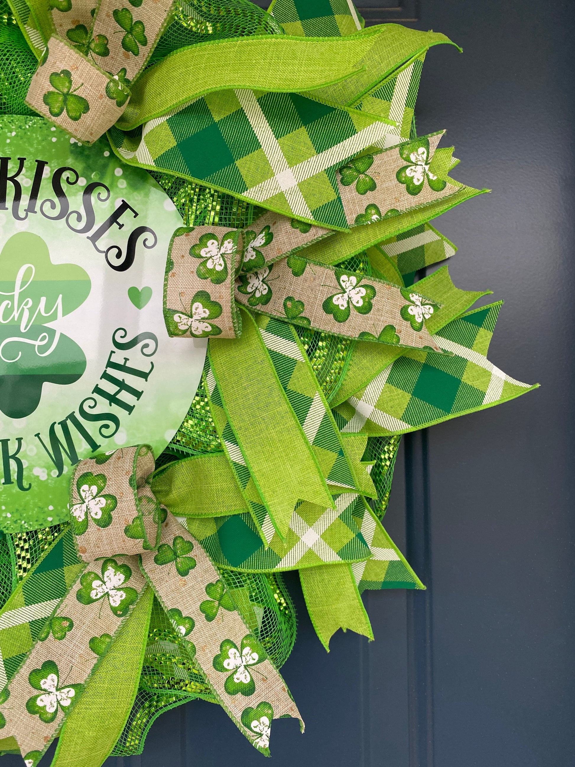 St Patrick's Day Irish Shamrock Wreath