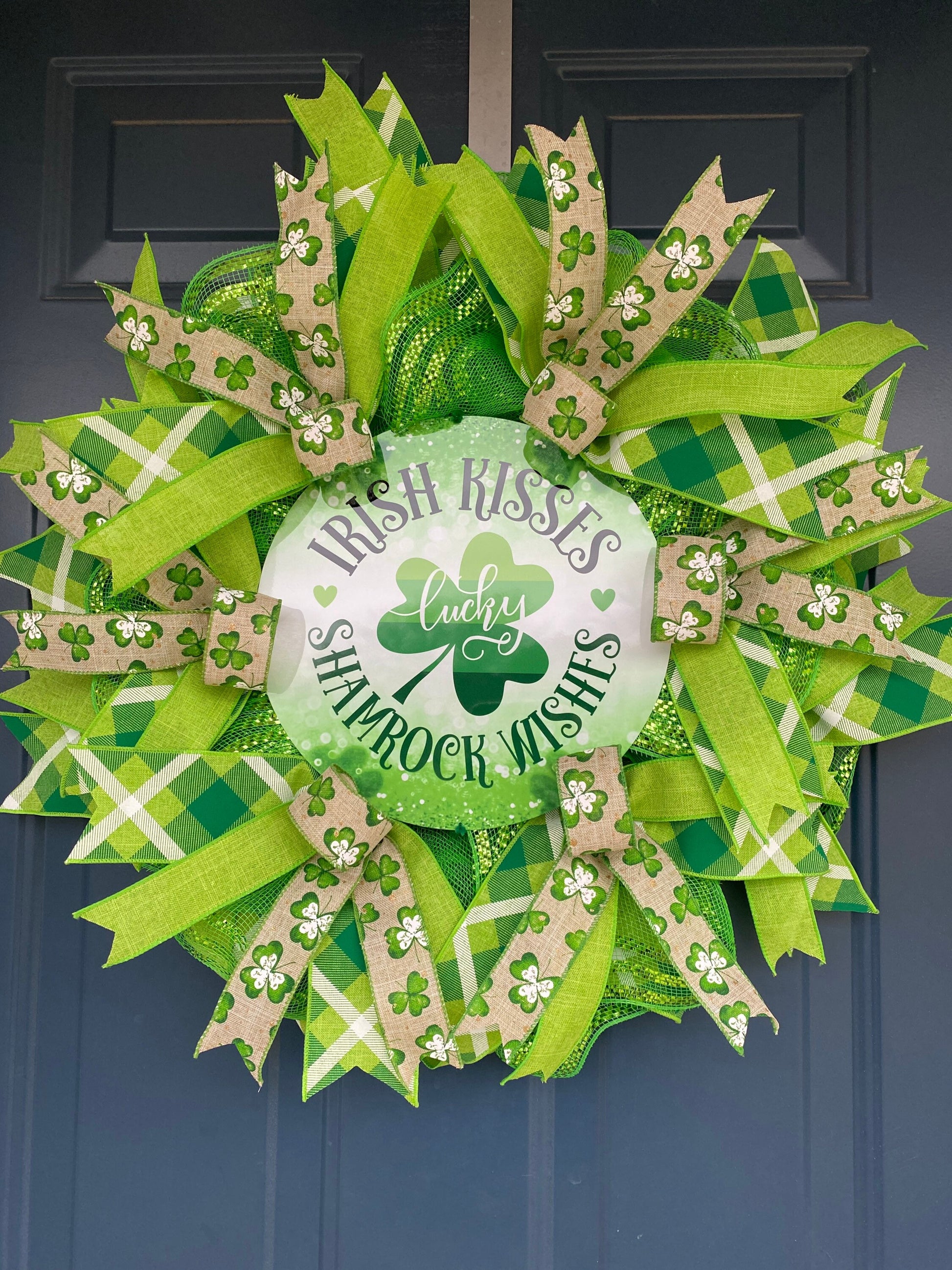 St Patrick's Day Irish Shamrock Wreath