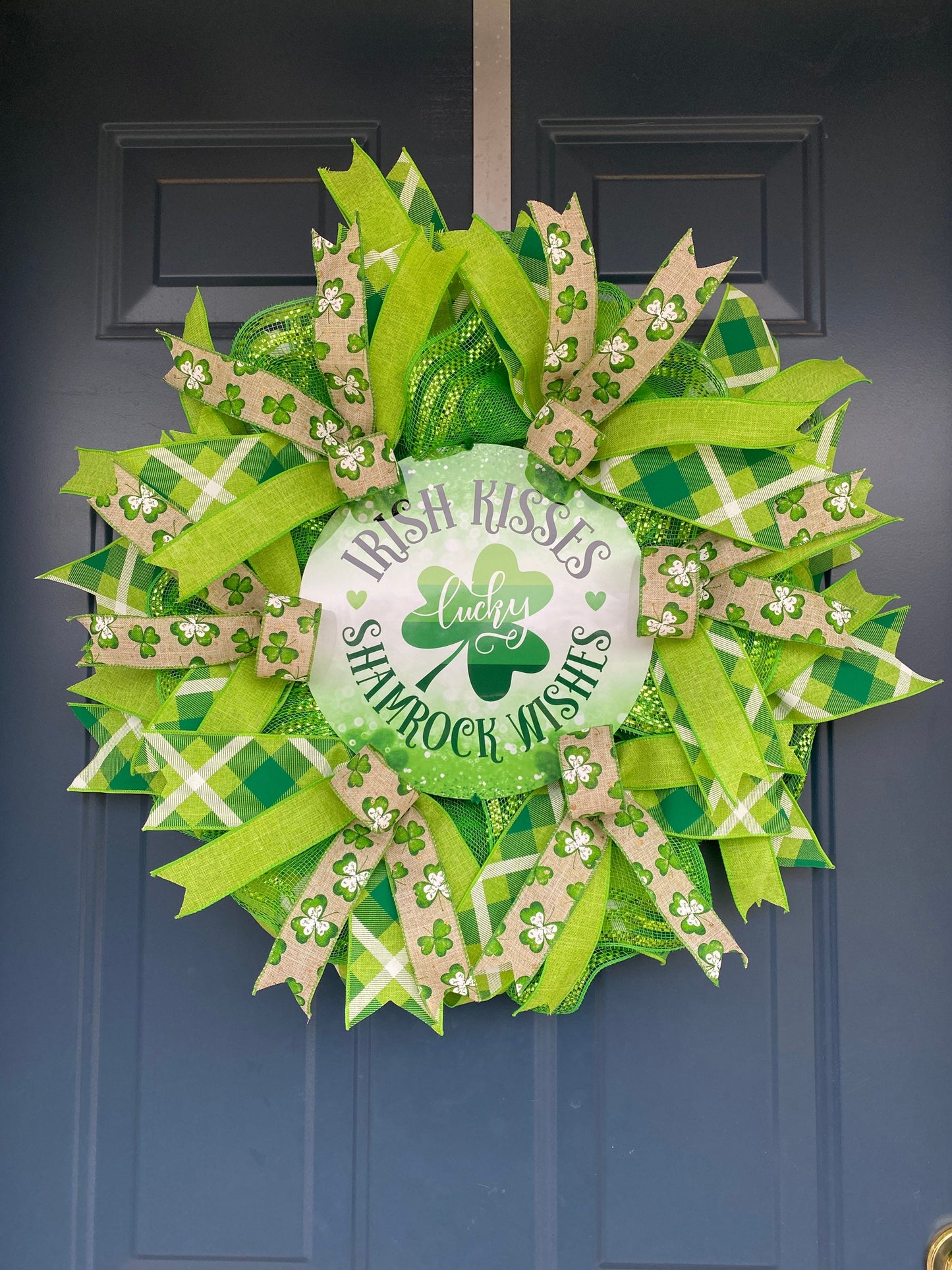 St Patrick's Day Irish Shamrock Wreath