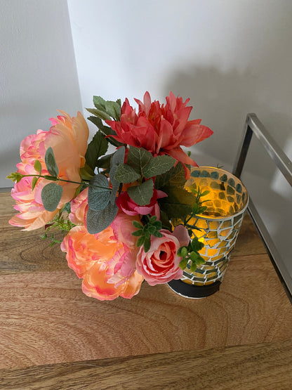 Set of 8 Bottle Bouquet Holders, Make Flower Bouquets that Clip on Wine Bottles and Candles, Floral Supplies, DIY Wedding Flower Arranging