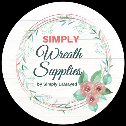 Patriotic Floral Welcome Wreath Kit, mesh diy wreath kit, 4th of July sign & ribbon kit, Craft supplies to make your own wreath
