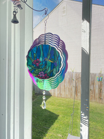 Hummingbird Wind Spinner