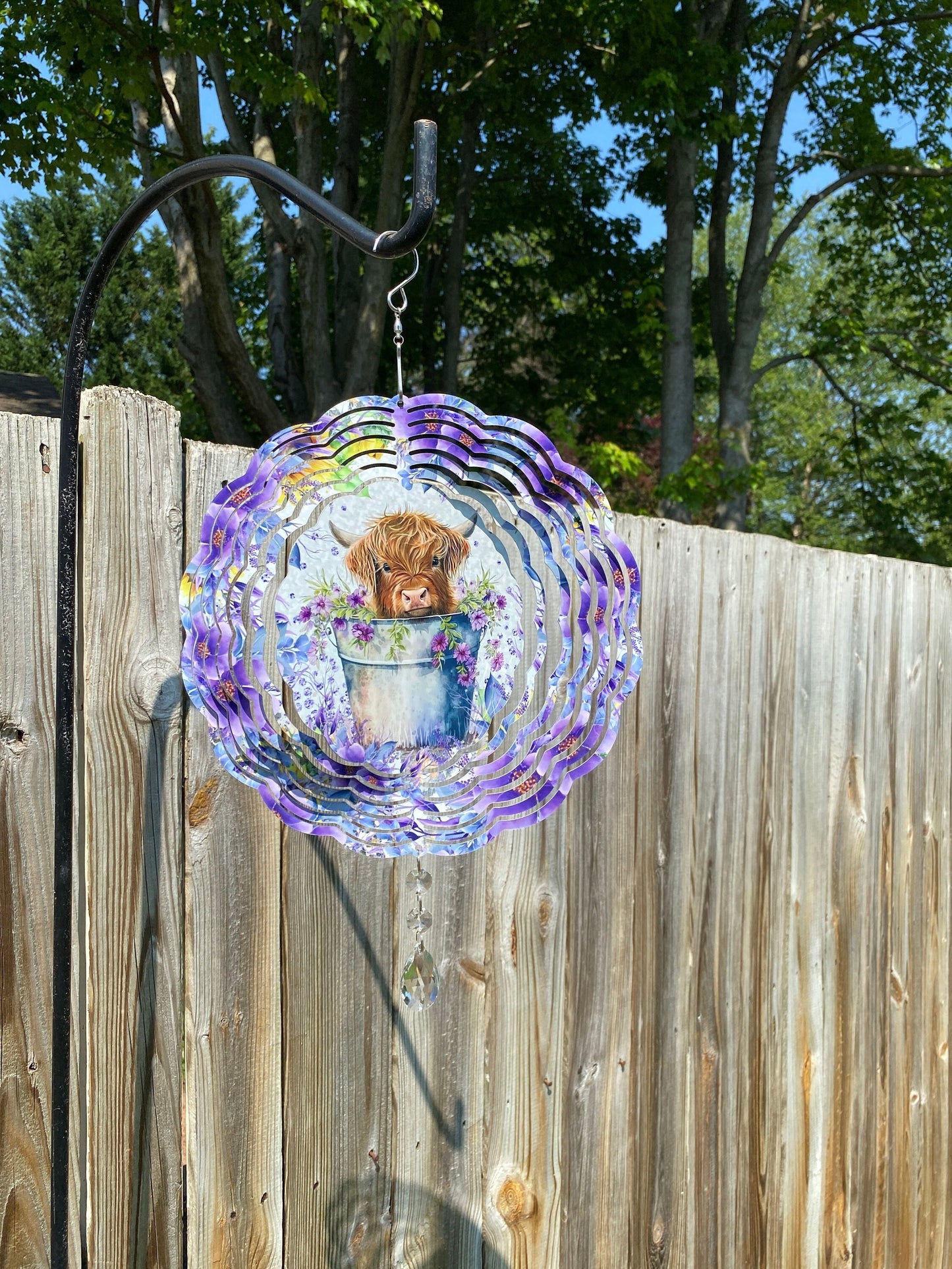 Highland Cow Wind Spinner