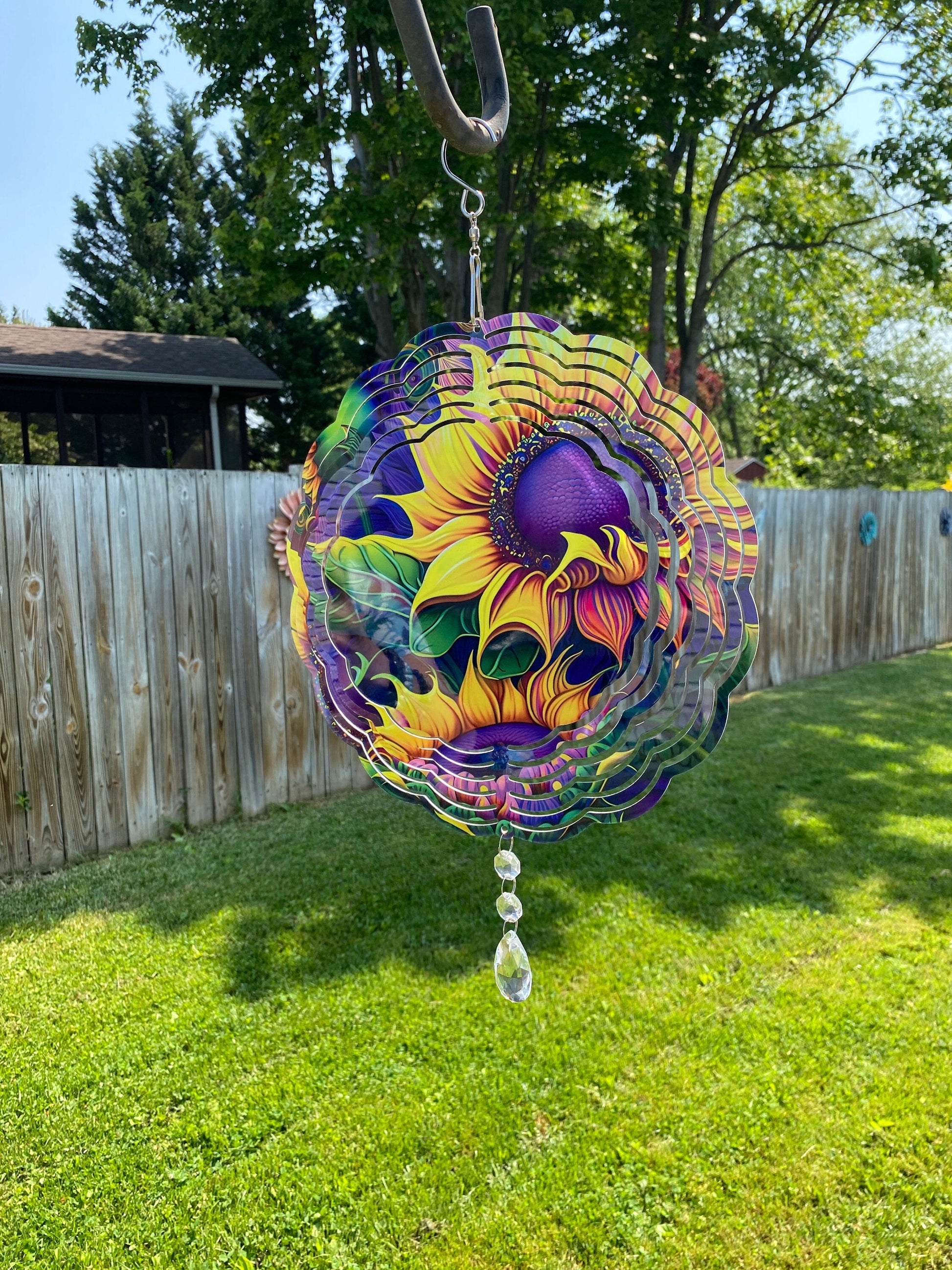 hanging plant spinner Sunflower Wind Spinner – Simply LaMayed