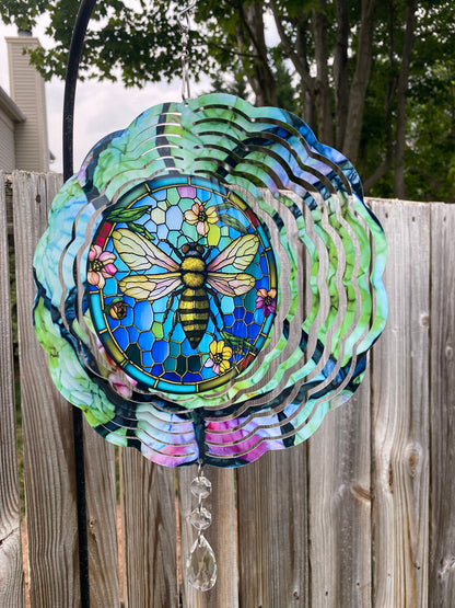 Honey Bee Wind Spinner