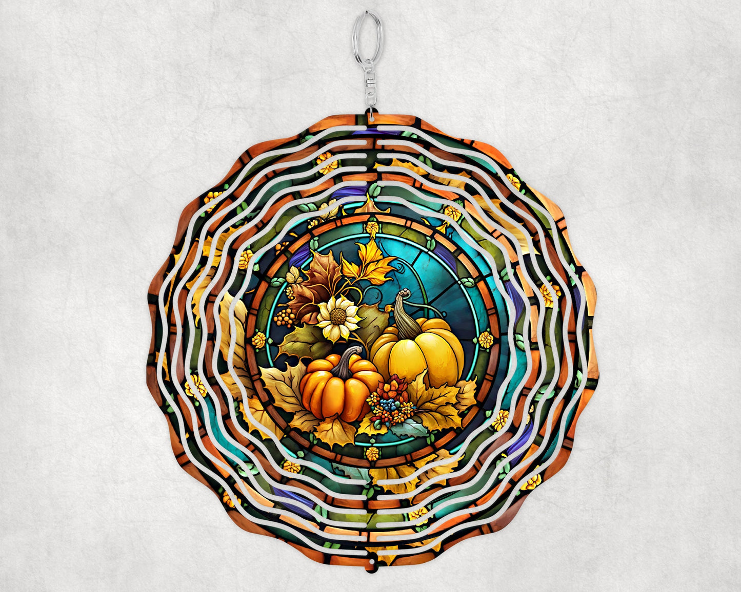Fall Pumpkin Wind Spinner