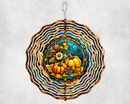 Fall Pumpkin Wind Spinner