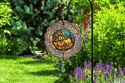Fall Pumpkin Wind Spinner