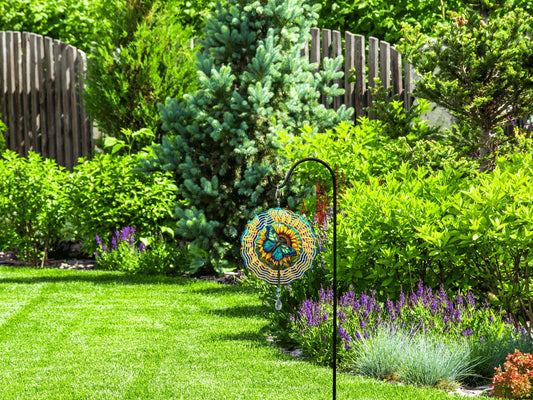 Butterfly Sunflower Wind Spinner