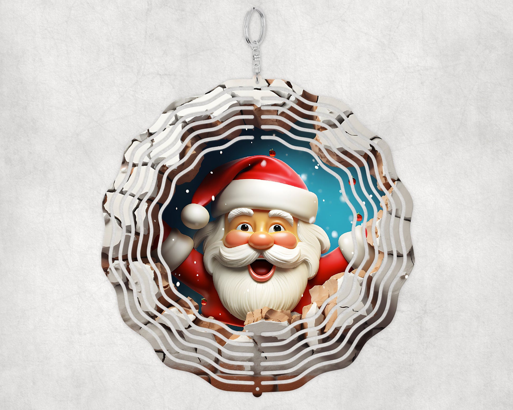 Christmas Vintage Santa Wind Spinner
