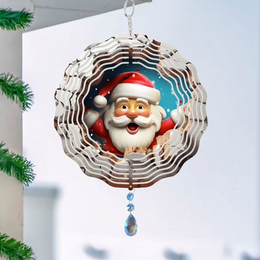 Christmas Vintage Santa Wind Spinner