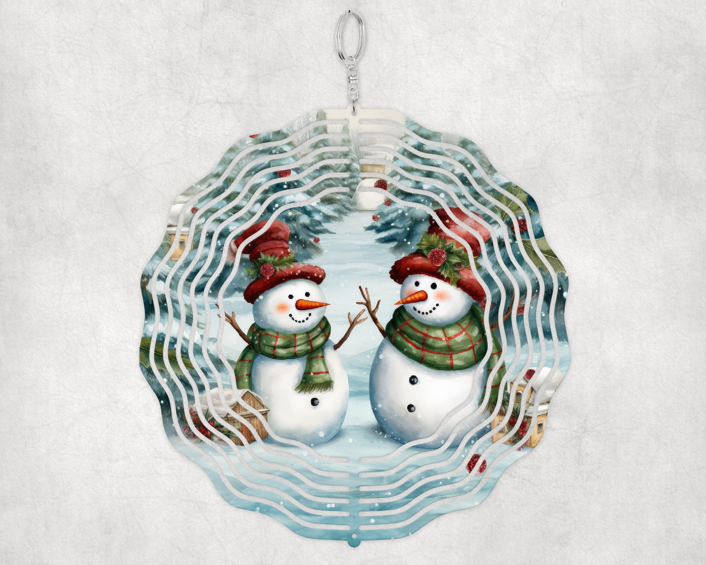 Snowman Wind Spinner, WInter Hanging Wind Sun Catcher, Snowman Garden Gifts, Snowman Garden Art, Spinning Winter Outdoor Decoration