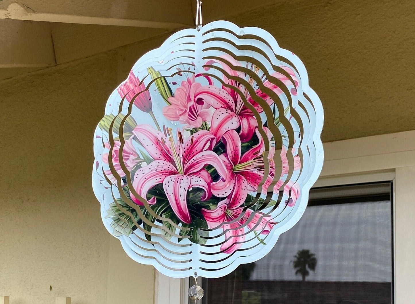 Stargazer Lily Wind Spinner