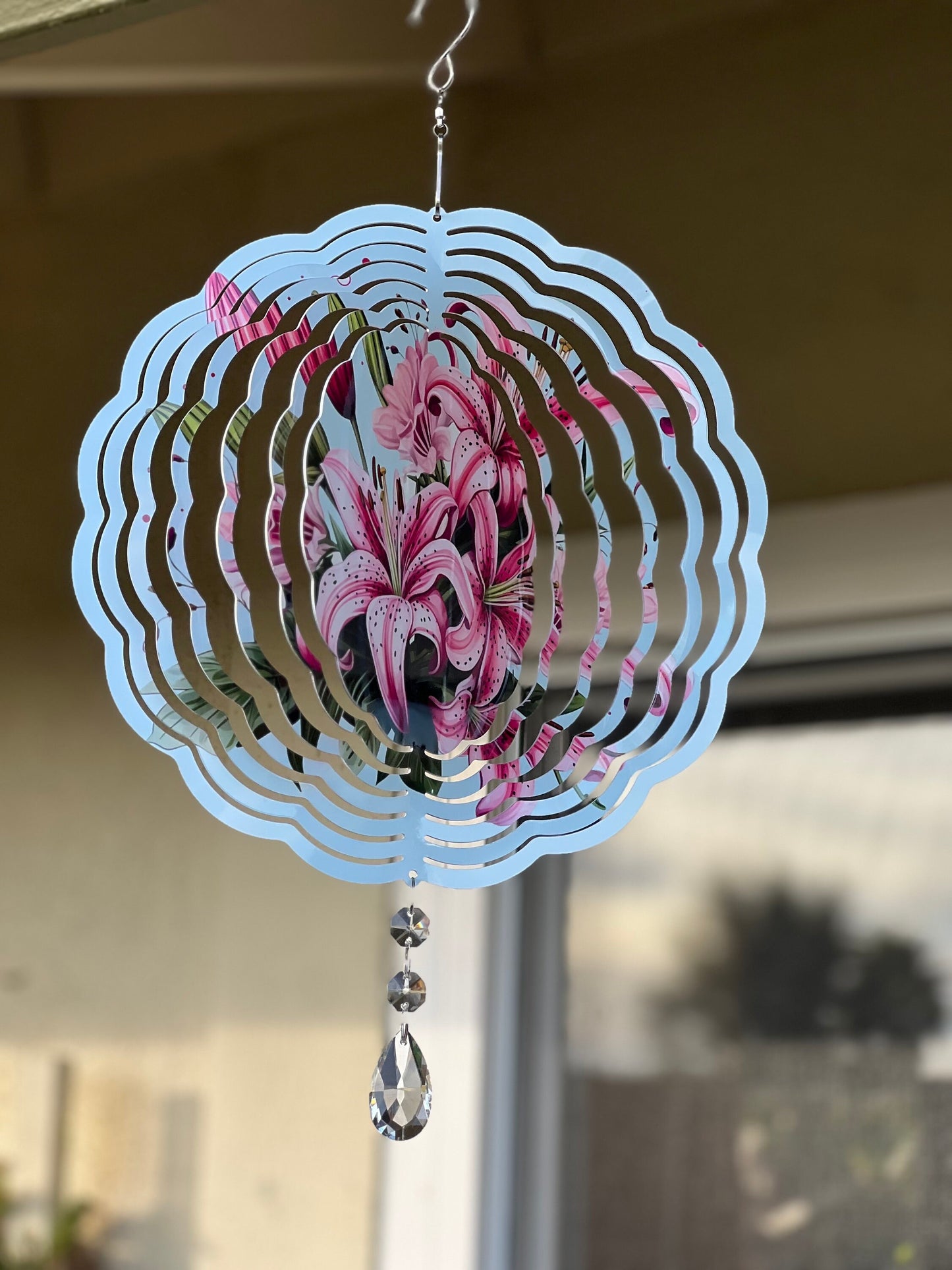 Stargazer Lily Wind Spinner