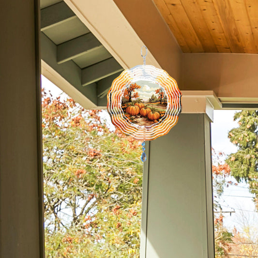 Fall Pumpkin Wind Spinner