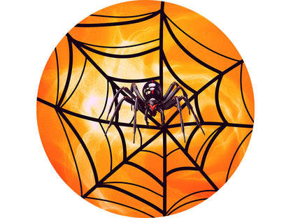 Spider Web Wreath Sign, Spooky Halloween Wreath Attachment, Halloween Wreath Sign, signs for wreaths, SWS80624-8