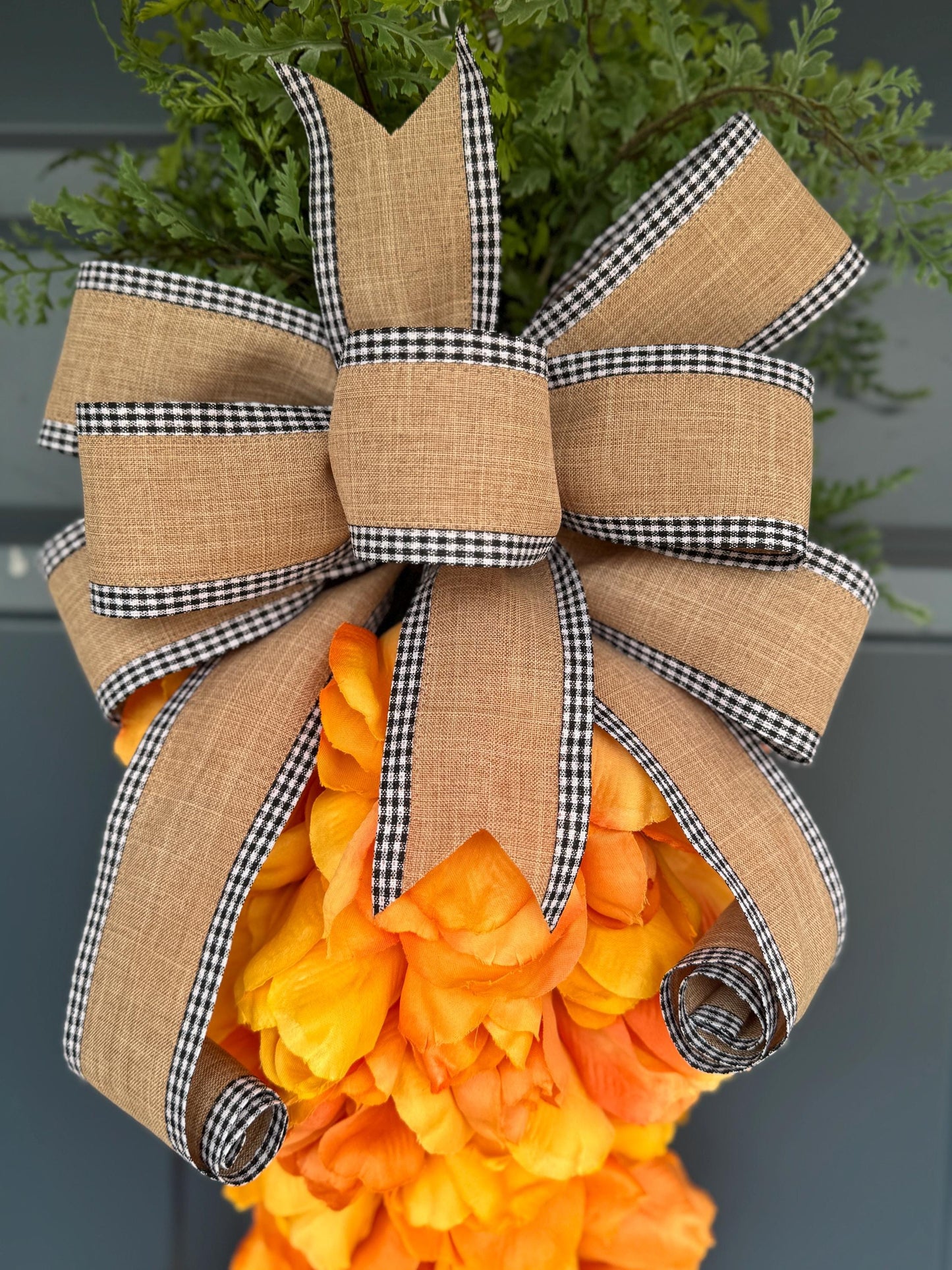 Tulip Carrot Swag Wreath, Easter Tulip Door Hanger, Easter Spring Carrot Mantel Decoration, Spring Easte Kitchen Decor, Spring Front Door