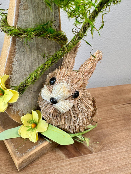 Rustic Mushroom Decor with Bunny