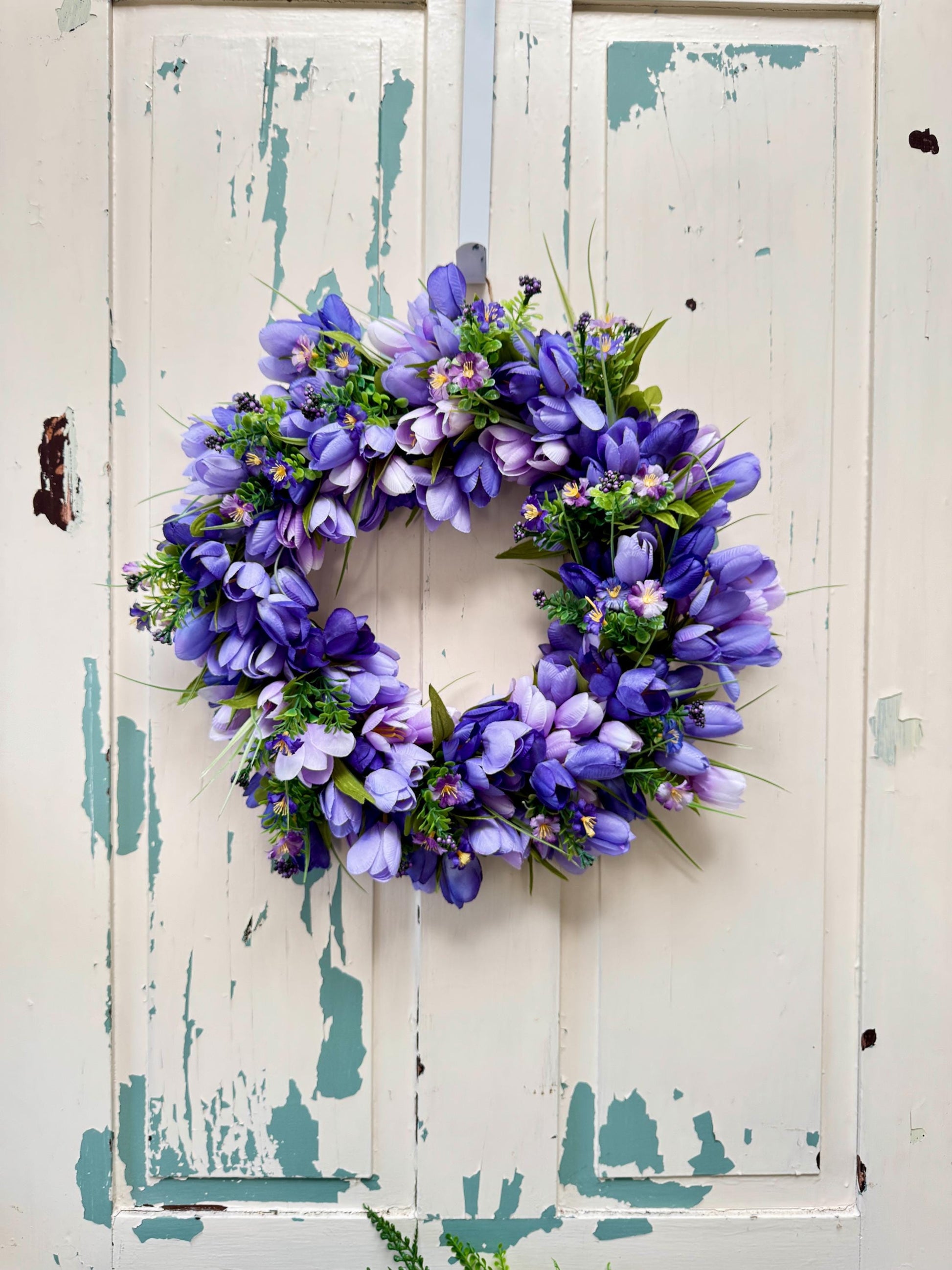 Purple Tulip Wreath