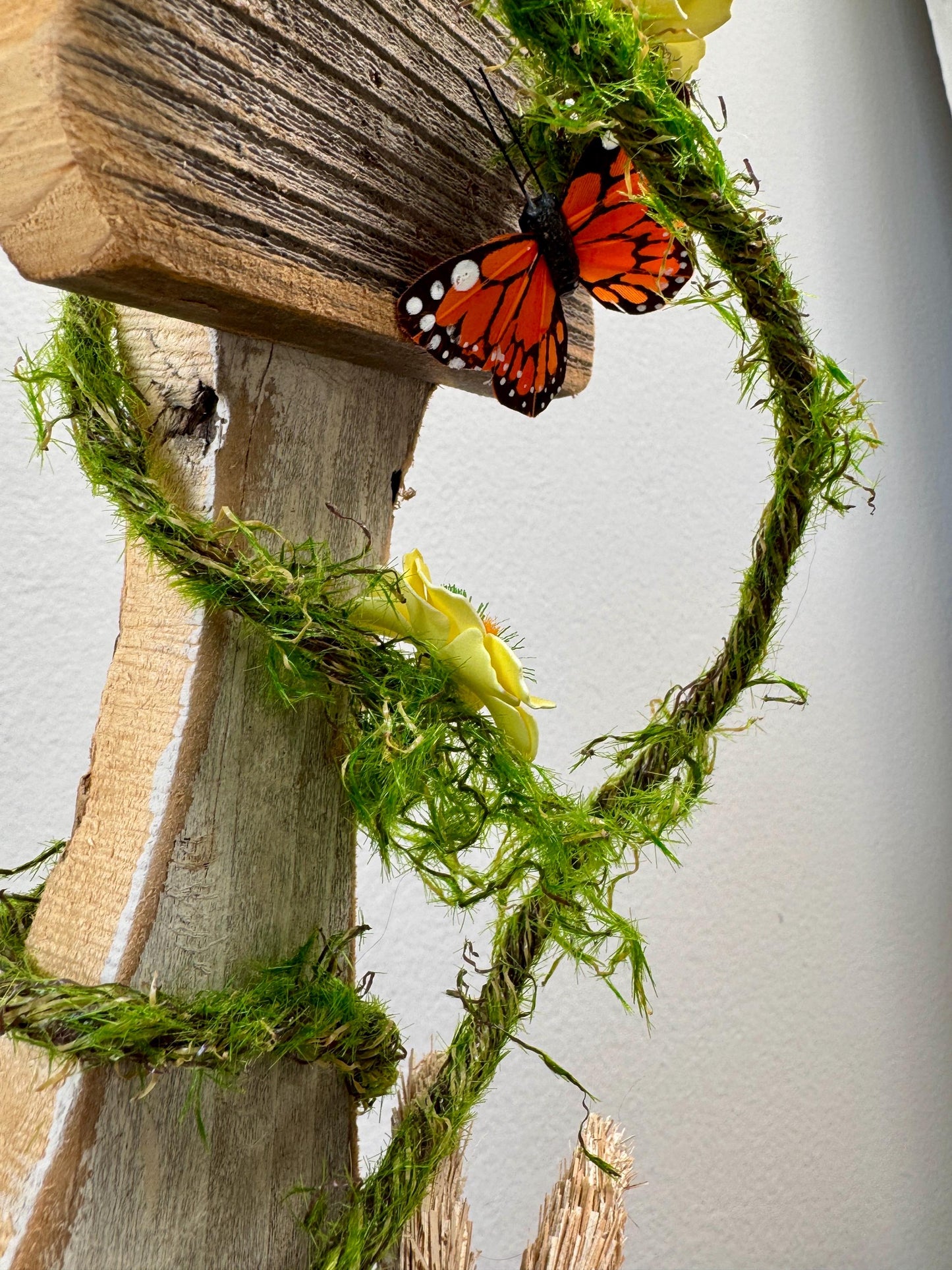 Rustic Mushroom Decor with Bunny