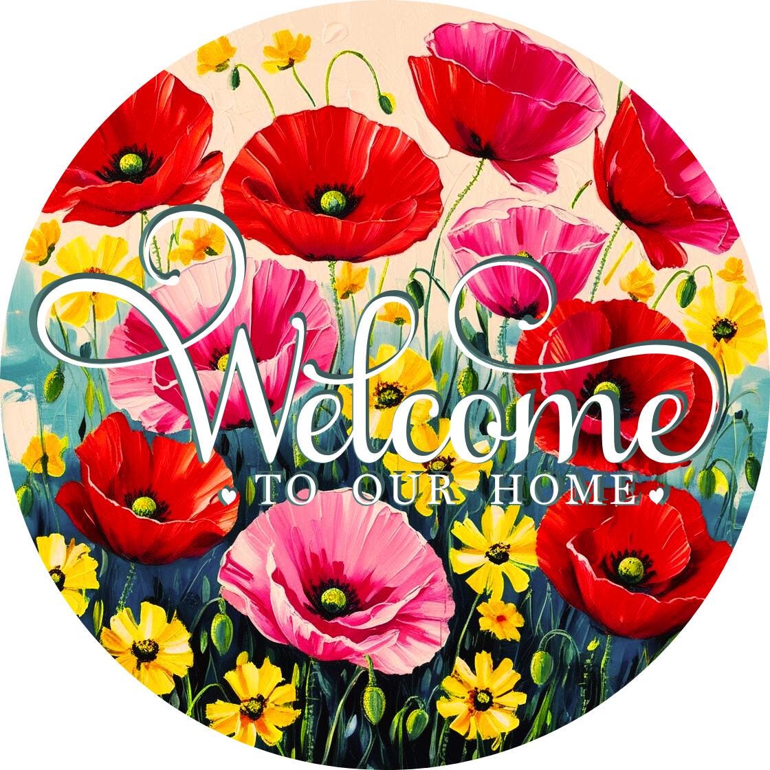 Welcome Lilac and Butterfly floral wreath sign, spring summer wreath attachment, Lilac spring flowers welcome metal sign, signs for wreaths
