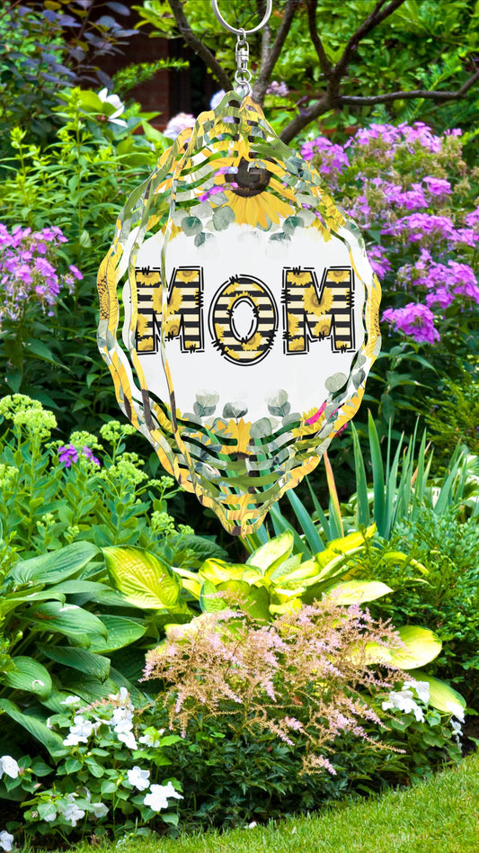Mom sunflower Wind Spinner
