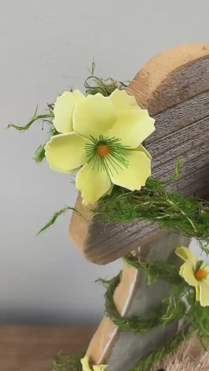 Rustic Mushroom Decor with Bunny