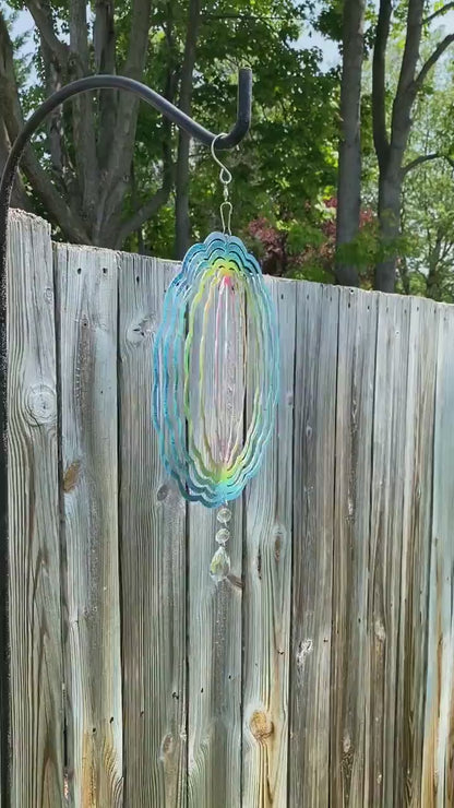 Butterfly Wind Spinner, Hanging Stained Glass Effect Butterfly Wind Spinner, Butterfly Gifts, Yard Art Metal Butterfly Wind Sun Catcher