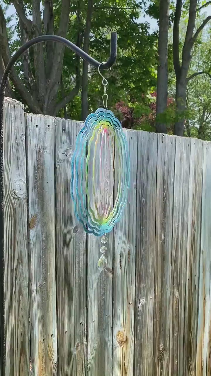 Butterfly Wind Spinner, Hanging Stained Glass Effect Butterfly Wind Spinner, Butterfly Gifts, Yard Art Metal Butterfly Wind Sun Catcher