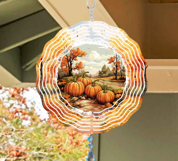 Fall Wind Spinner with Pumpkins – Simply LaMayed