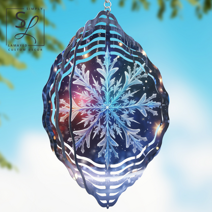 Winter Snowflake Wind Spinner