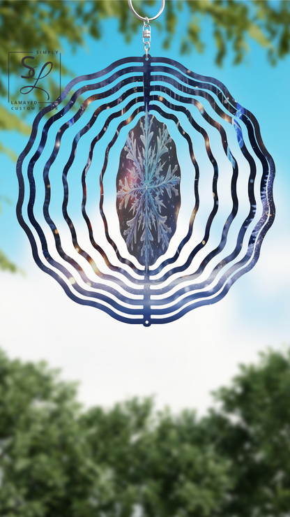 Winter Snowflake Wind Spinner