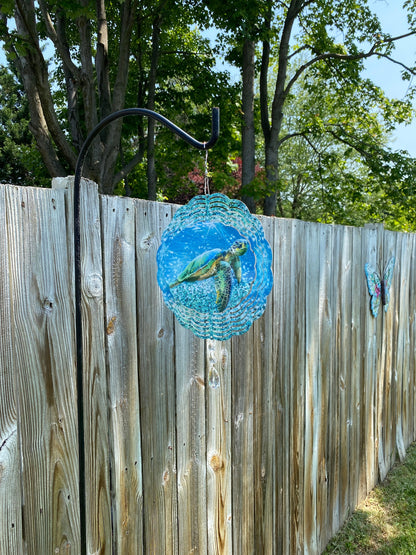 Sea Turtle Wind Spinner, Coastal Decor Wind Spinner, Beach House Outdoor Decor, Father's Day Gift,  Yard Art Sun and Wind Catcher